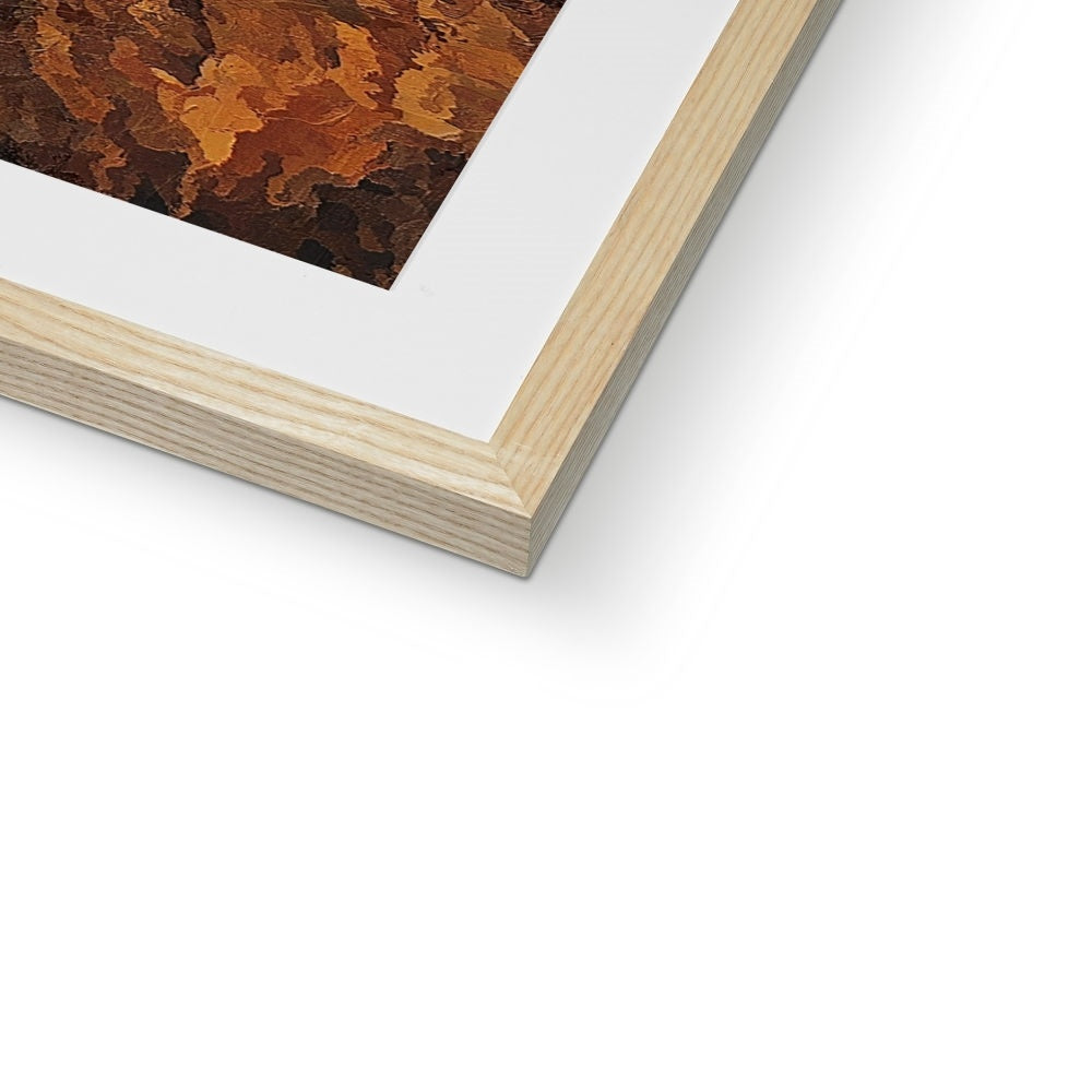 Lion Oil Palette Print Framed & Mounted Print