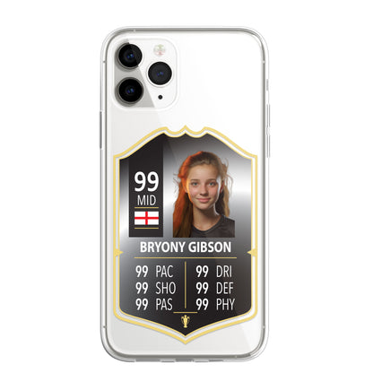 Personalised Phone Case Cover FIFA Card Style Football Gift TOTS Ultimate Team EA FC 24 Custom for iPhone 14 13 Pro Max Mini Plus