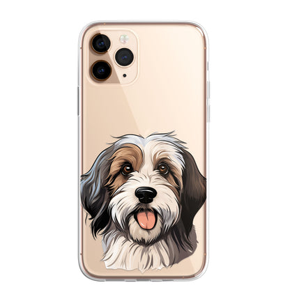 Personalised CLEAR Glitter Paint Candy Phone Cover Case For Samsung Galaxy S20+