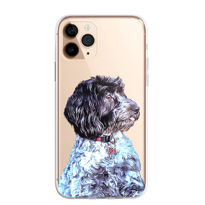 Doodle Cockapoo Dog Pet Phone Case Art CLEAR Cover Case for iPhone 14 13 12 Pro+