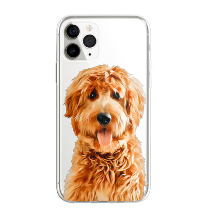 Doodle Cockapoo Dog Pet Phone Case Art CLEAR Cover Case for iPhone 14 13 12 Pro+